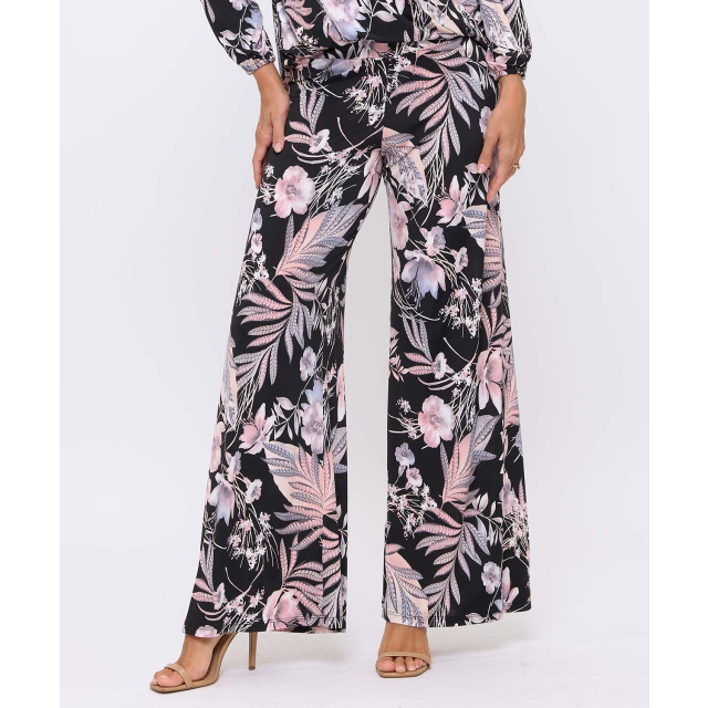 Printed Wide Leg Pant