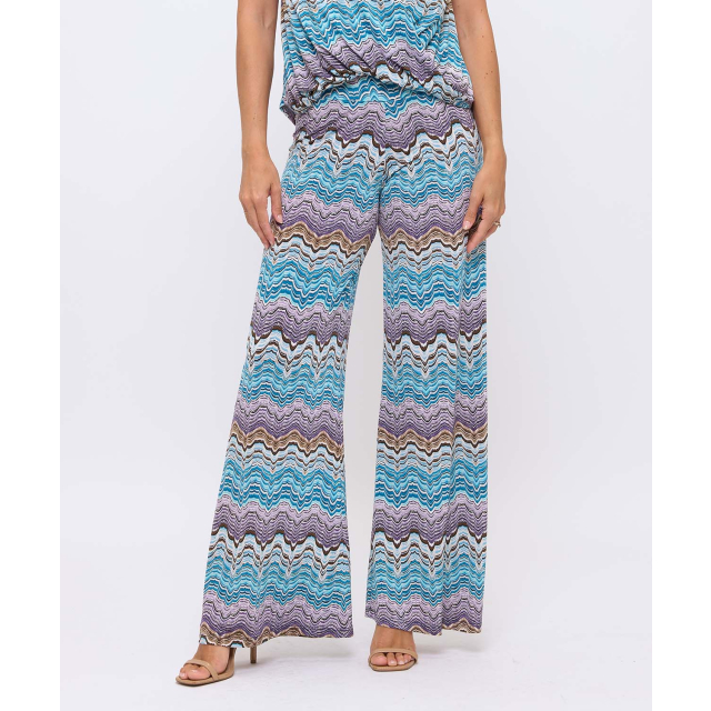Printed Wide Leg Pant