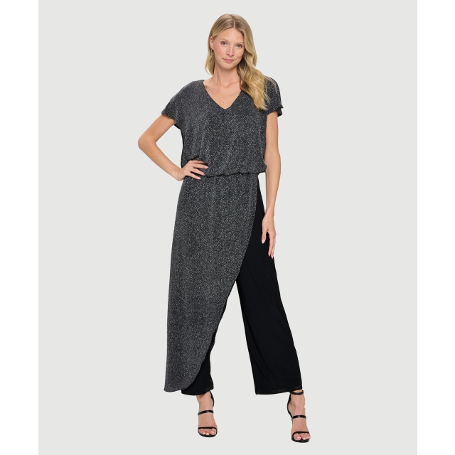 Jumpsuit with Sparkle Overlay