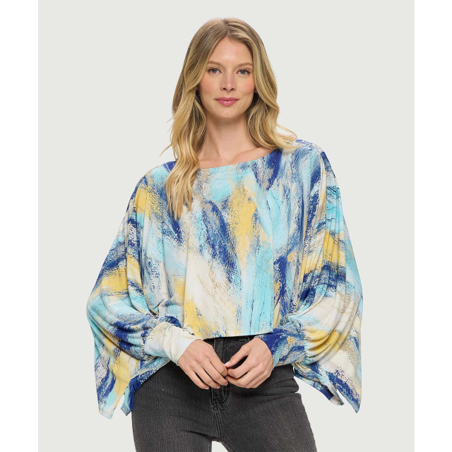Printed One Shoulder Top with Strap | Last Tango USA