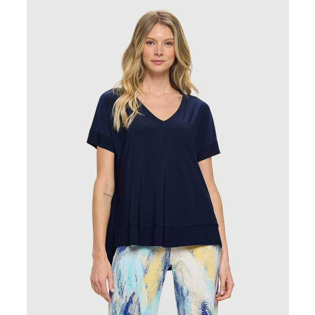 High-Low Flowy V-Neck Tank