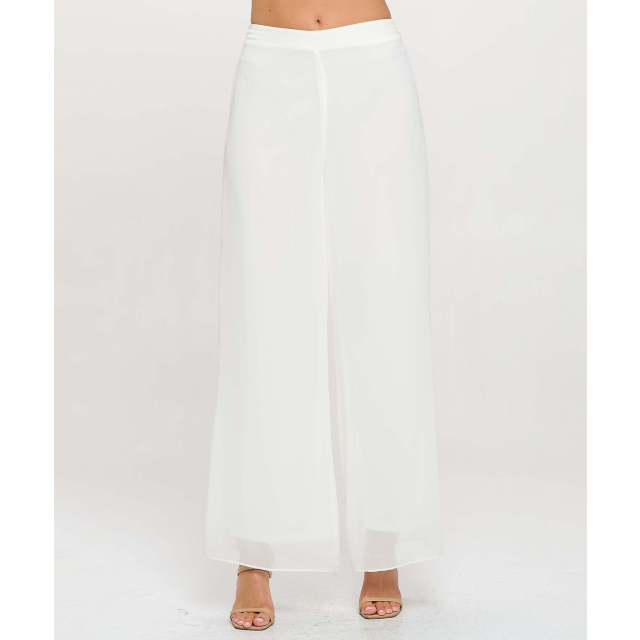 Chiffon Pull On Wide Leg Pant