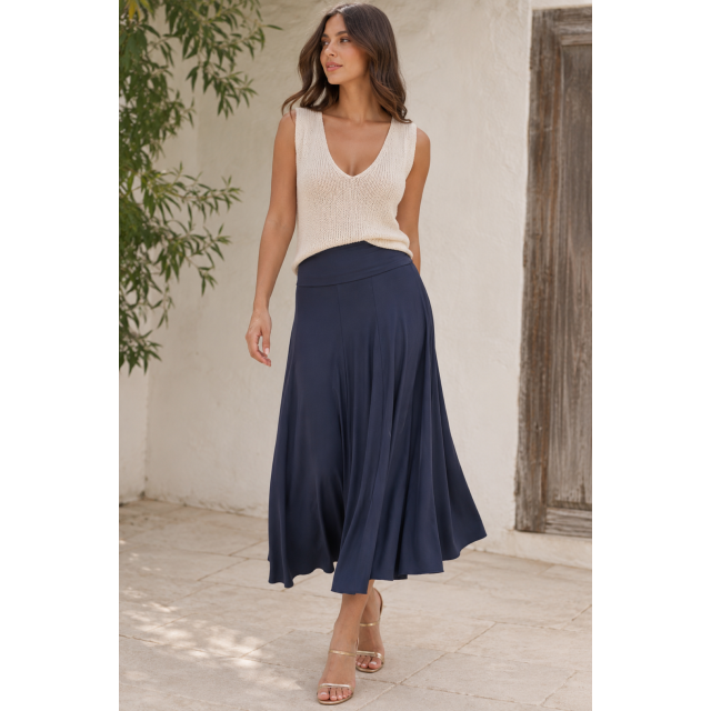 Foldover Panel Skirt