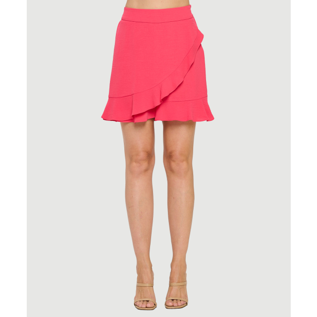 LEVAR ♥ Side-Pleated Wrap Skirt /追跡付 MUSINSA公式 | LEVAR Side-Pleated Wrap Skirt - Charcoal