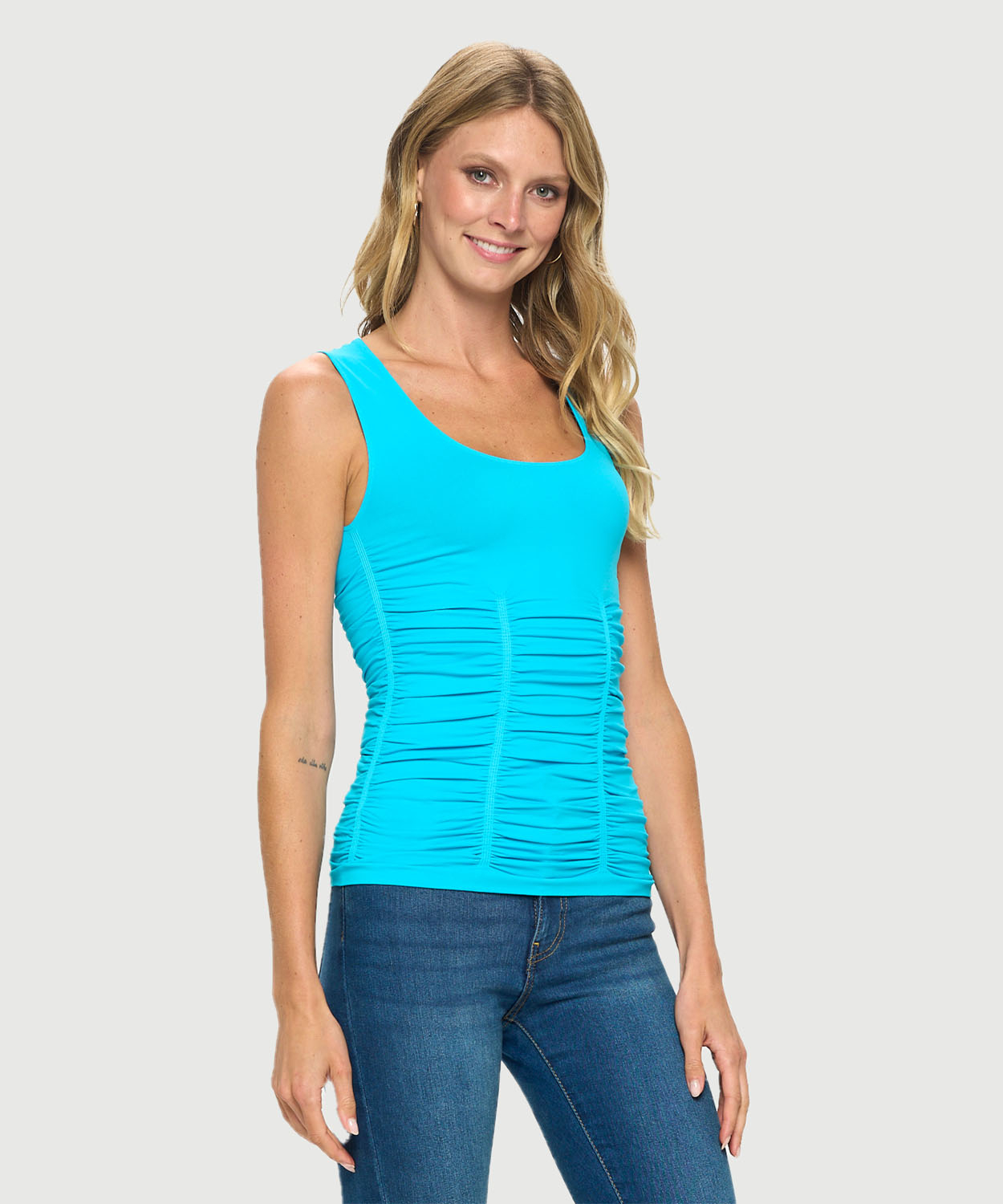 Ruched Seamless 3 panel Tank