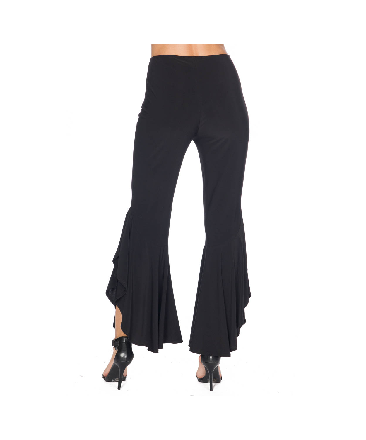 パンツ Eaphi RUFFLE ASYMMETRY PANTS Flared Ruffle Hem Pant | Last Tango Clothing