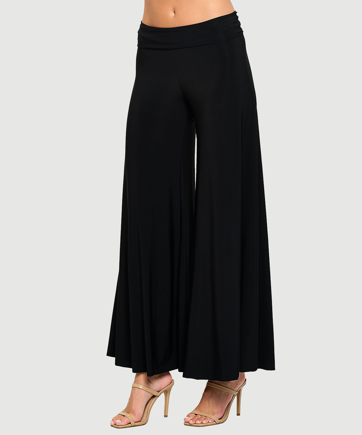 25SS人気新作【RoseFrantz】Leopard Wide Pants★2色 RoseSeek Women's Leopard Print Wide Leg Pants Patched