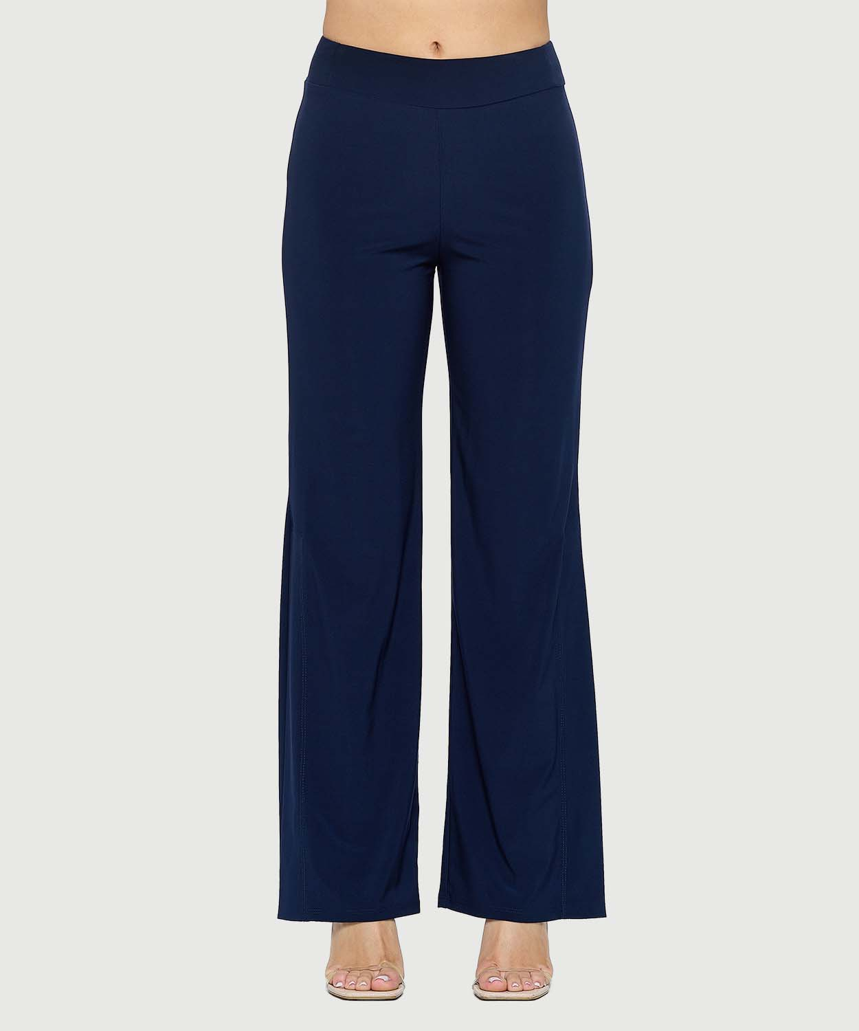 ●MIDNIGHT MOVE● cut sl pants blue 25sp95 Side Slit Pant | Last Tango Clothing