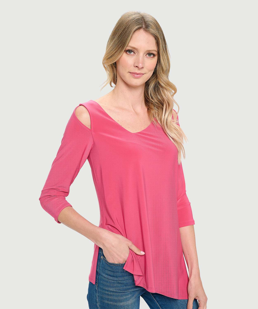 ask　9/4 Asymmetrical 3/4 Sleeve | Last Tango Clothing