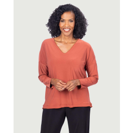 ☆MASSNOUN☆ CAMPAIGN RAW EDGE OVERSIZED LONG SLEEVE Women's Long Sleeve Relaxed Flowy Fit Raw Edge Hem Top