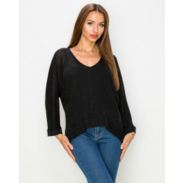 S layered dolman knit bk×wh Chunky Knit Dolman Pullover Sweater | White House Black Market