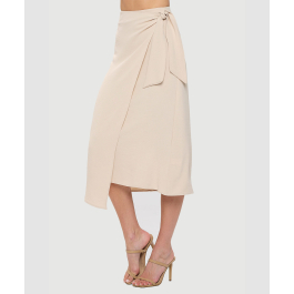 Midi Airflow Wrap Skirt With Side Tie | Last Tango USA