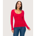 Ruched Panel Long Sleeve Seamless Top