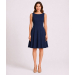 Seamed Bodice Fit & Flare Dress