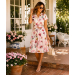 Printed Fit & Flare Retro T-Shirt Dress