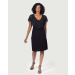 Tank Dress with Ruffled Chiffon Neckline