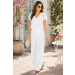 Jumpsuit with Chiffon Overlay