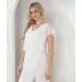 Jumpsuit with Chiffon Overlay