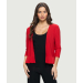 Ruffle Bottom Wrinkle Resistant Crop Jacket 