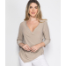 3/4 Sleeve Surplice Top 