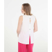 Sleeveless Top with Button Up Back Detail