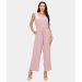 SLEEVELESS JUMPSUIT WITH TIE-WAIST