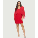 Chiffon Ruffle Sleeved Dress