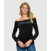 Sequin Boat Neck Top 
