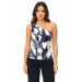 Sleeveless Printed One Shoulder Top