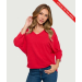 V-Neck Dolman 3/4 Sleeve Top