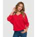 V-Neck Dolman 3/4 Sleeve Top