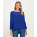 Long Sleeve Boat Neck Dolman Top