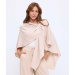 Woven Draped Asymmetrical Shawl
