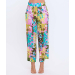 Wide Leg Crepon Printed Pant