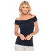 Ruched Off Shoulder Cap Sleeve Top