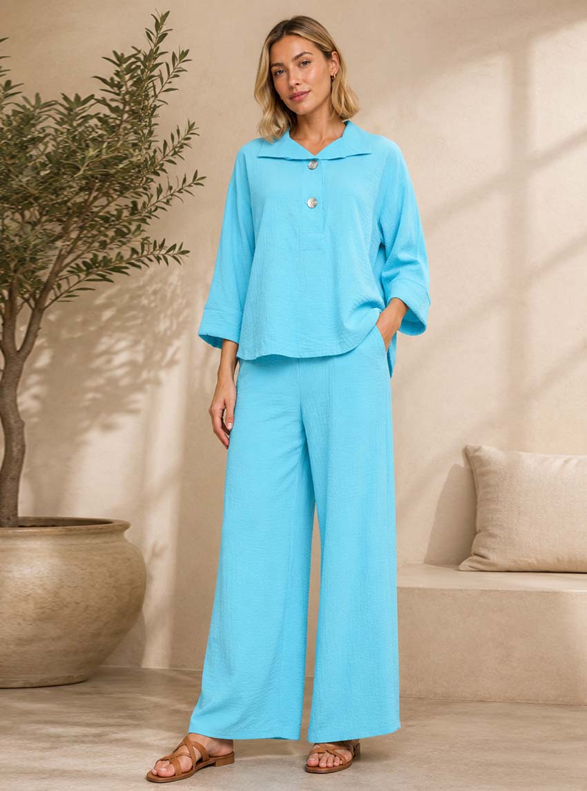 Woven Wide Leg Woven Pant