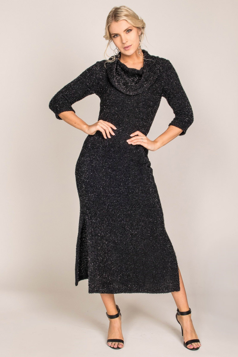 Cowl Neck Maxi Dress