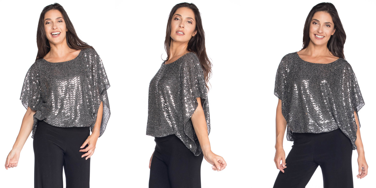 Sequin Chiffon Top 